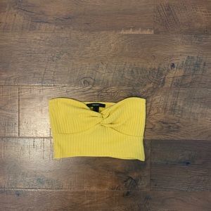 yellow twisted bandeau